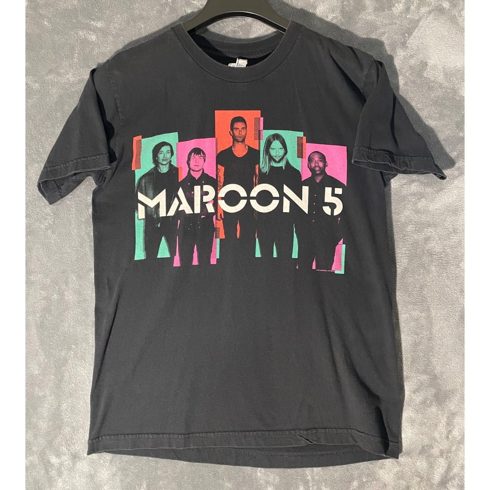 Maroon 5 North America Tour 2013 T-Shirt Mens Medium Black American Apparel USA